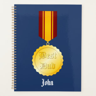 Best Dad Medal Brooch Father’s Day Planner