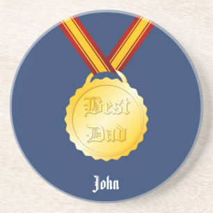 Best Dad Medal Father’s Day Coaster