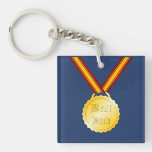 Best Dad Medal Father’s Day Key Ring