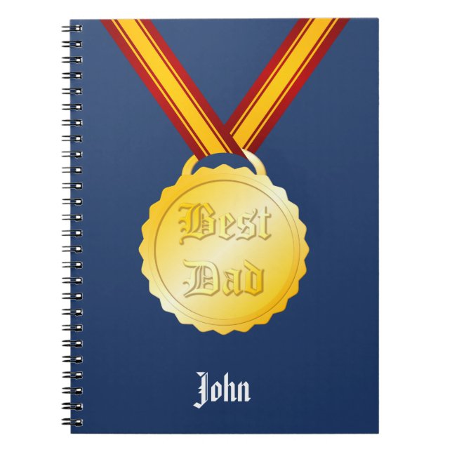 Best Dad Medal Father’s Day Notebook (Front)