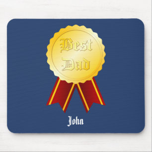 Best Dad Medal Ribbon Father’s Day Mouse Mat