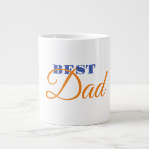 Best Dad Minimalist Clean Professional Large Coffee Mug