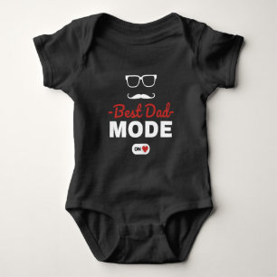 Best Dad Mode On Baby Bodysuit Cute New Dad Gift