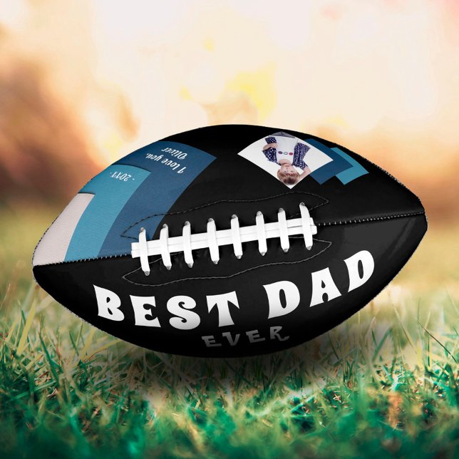 Best Dad Modern Geometrical Photo Father`s Day  American Football (Creator Uploaded)