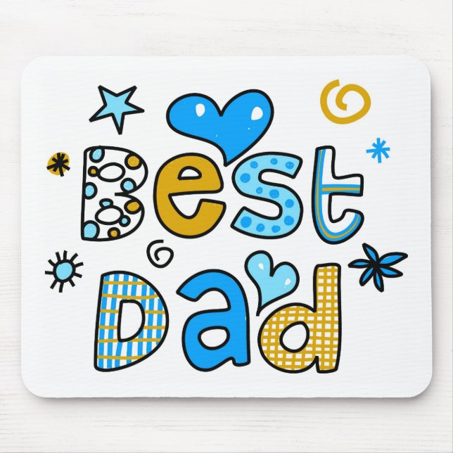 Best Dad Mouse Mat (Front)