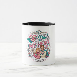 Best Dad My Hero Coffee Mug Cute Father’s Day Gi