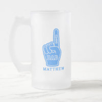 Best Dad Number One Father's Day Frosted  Glass
