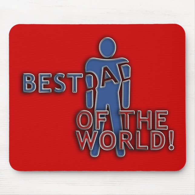 BEST DAD OF THE WORLD MOUSE MAT (Front)