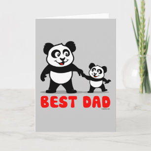 Best Dad Panda Card