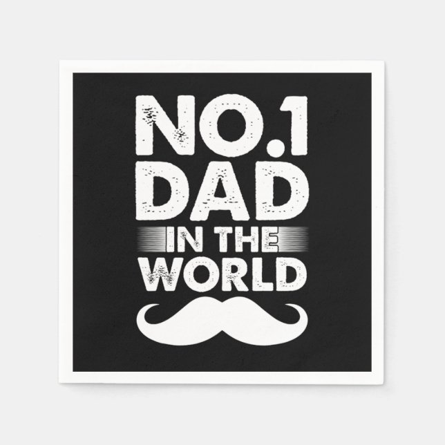 Best Dad Papa Father Daddy Daddies Fathers Day Gif Napkin (Front)