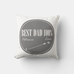 Best Dad Patience Love Arrow Cushion Throw Pillow