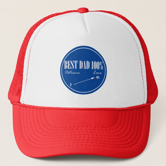 Best Dad Patience Love Arrow Trucker Hat Cap (Front)