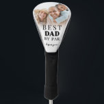 Best Dad Personalized Photo Father Golf Head Cover<br><div class="desc">This personalized golf head cover features a clean and elegant design with a soft white gradient background and classic black fonts for a timeless, polished look. The phrase “Best Dad By Par” is displayed at the top in a classic serif font, giving it a heartfelt touch that stands out beautifully....</div>