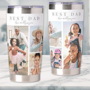 Best Dad Photo Collage Insulated Tumbler