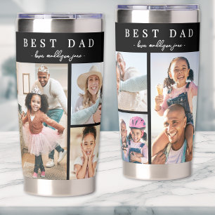 Best Dad Photo Collage Insulated Tumbler
