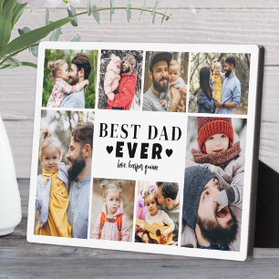 Best Dad Photo Collage Plaque