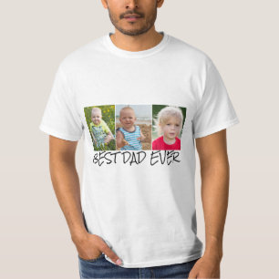 Best Dad Photo Collage T-Shirt