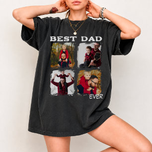 Best Dad Photo custom photo Father’s Day Vintage T-Shirt