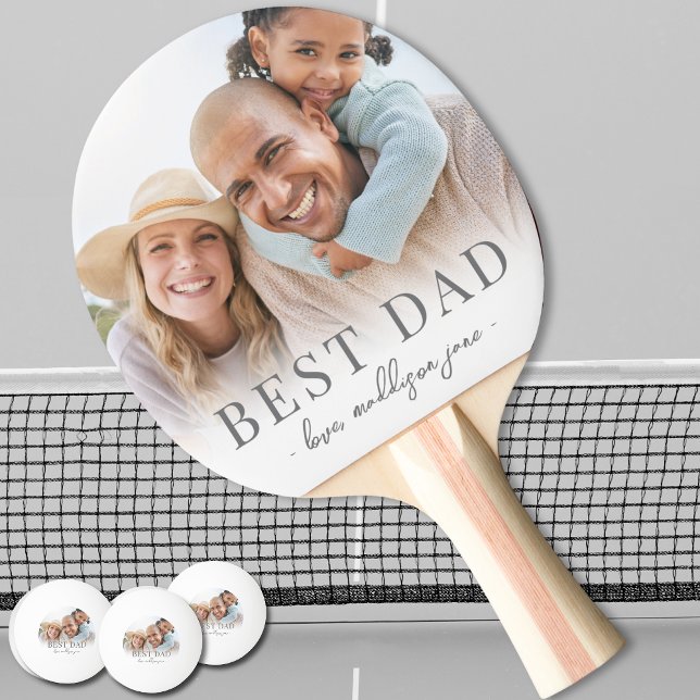 Best Dad Photo Father Ping Pong Paddle (Best Dad Photo Father Ping Pong Paddle)