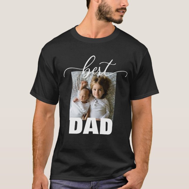 Best DAD Photo Father's Day T-Shirt (Front)