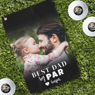 Best Dad Photo Golf Towel