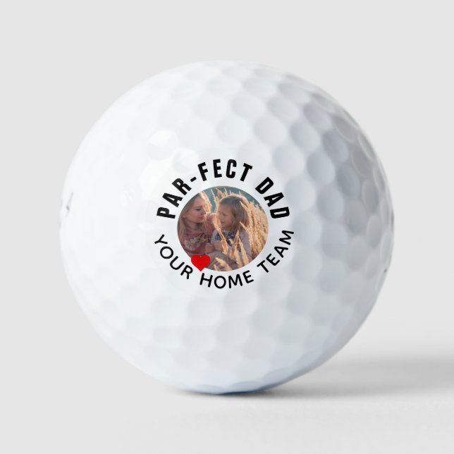 Best Dad Photo Personalise Golf Balls (Front)