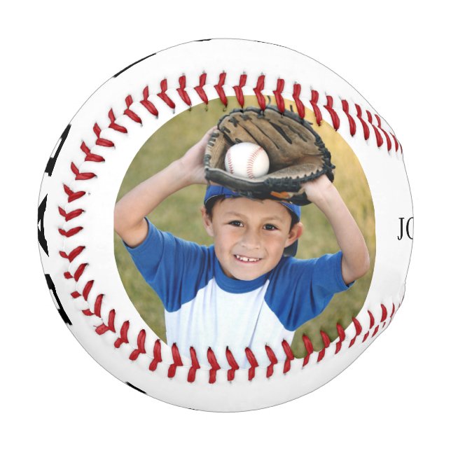 Best Dad Photo Personalised Baseball (Back Right)