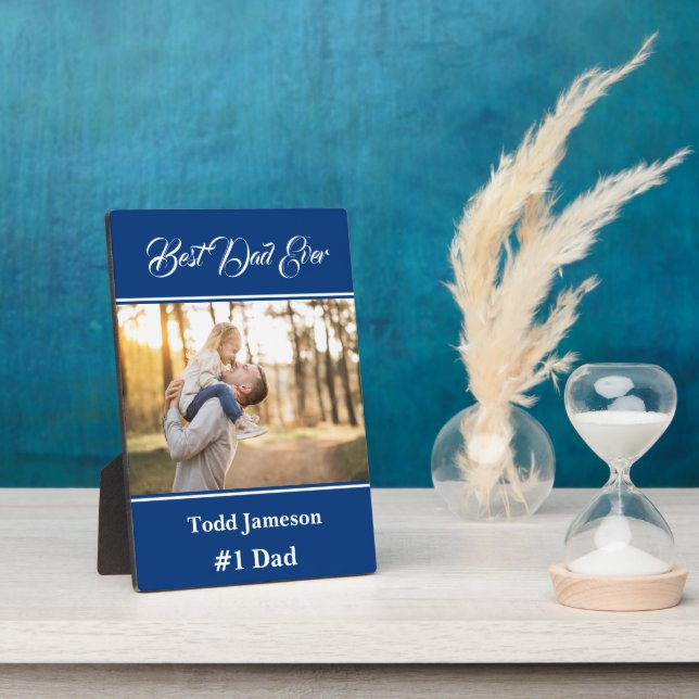 Best Dad Plaque (Side)