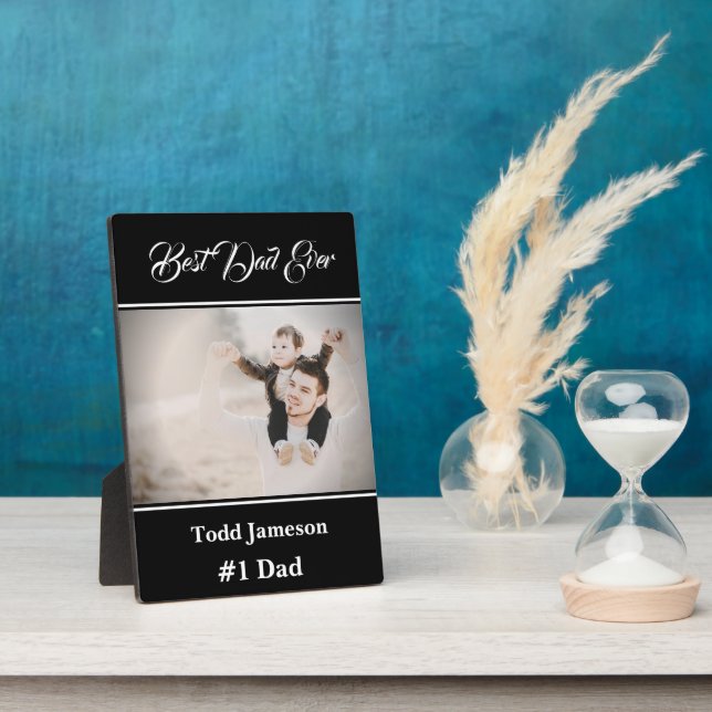 Best Dad Plaque (Side)