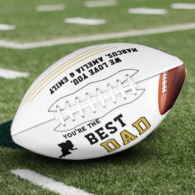 Best Dad Player Silhouette Father Keepsake American Football (Creator Uploaded)
