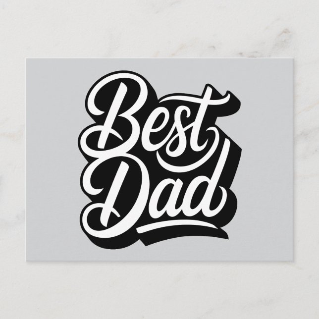 Best dad postcard (Front)