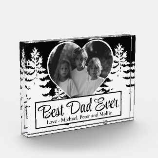 Best Dad rustic outdoor minimalist photo template
