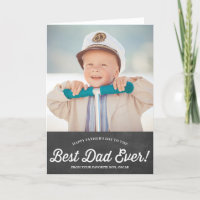Best Dad Script | Chalkboard Father's Day Card