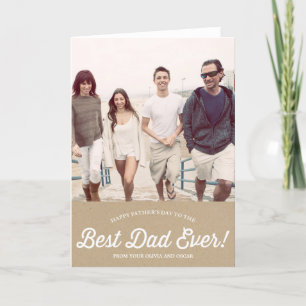 Best Dad Script   Karaft Paper Father's Day Card