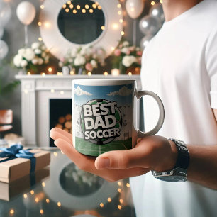 Best Dad soccer graffiti fathers day Coffee Mug
