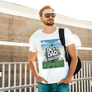 Best Dad soccer graffiti T-Shirt