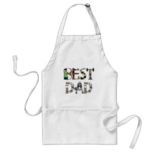 Best Dad Sports Fun Text Standard Apron