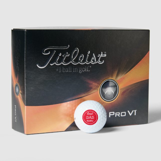 Best Dad Titleist Pro Golf Balls (Packaging)