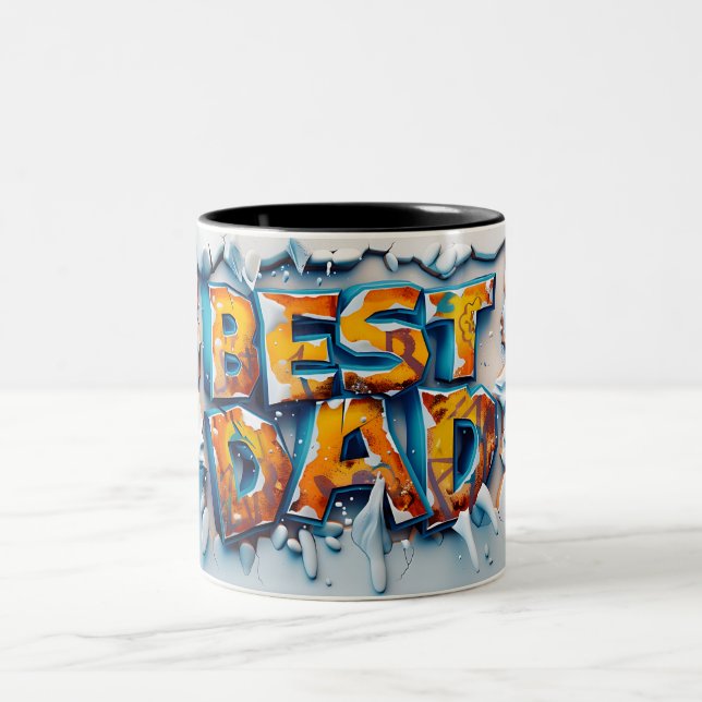 Best dad Two-Tone coffee mug (Center)