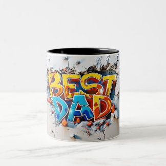 Best dad Two-Tone coffee mug