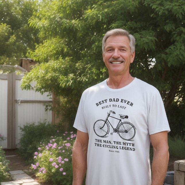 Best Dad Vintage Bicycle Father's Day T-Shirt (Creator Uploaded)