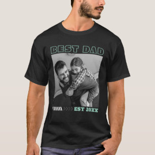 Best Dad Vintage Photo Custom Father's Day T-Shirt