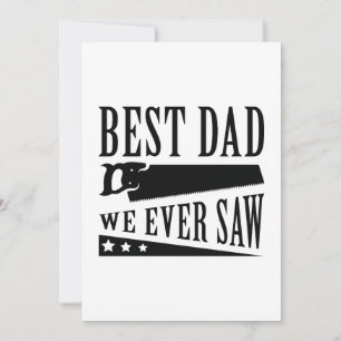 Best Dad We Ever Saw Thank You Card