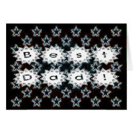 Best Dad with Neon Stars