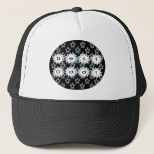 Best Dad with Neon Stars Trucker Hat