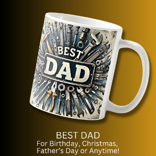 Best Dad with Tools Father's Day Birthday Gift Coffee Mug