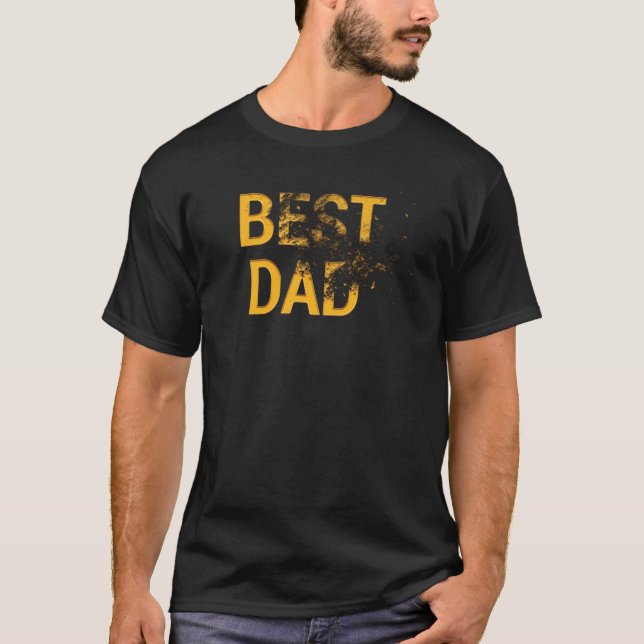 Best Dad Zerfallen T-shirt design (Front)