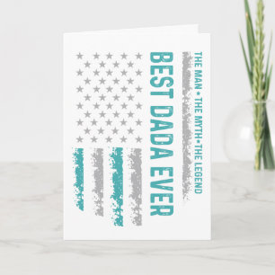 Best Dada Ever – Patriotic Tribute to Fatherhood Card
