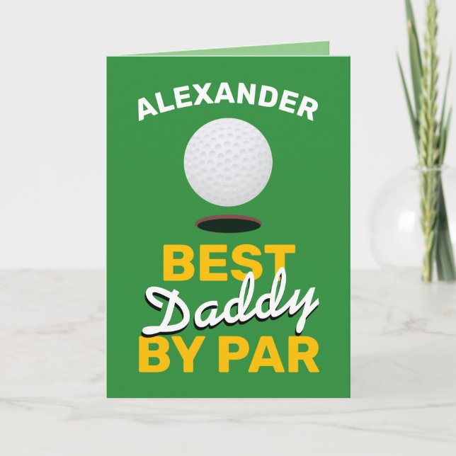 Best Daddy By Par | Father's Day Card (Front)