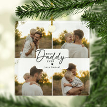 Best Daddy Ever 4 Photo Collage Personalised